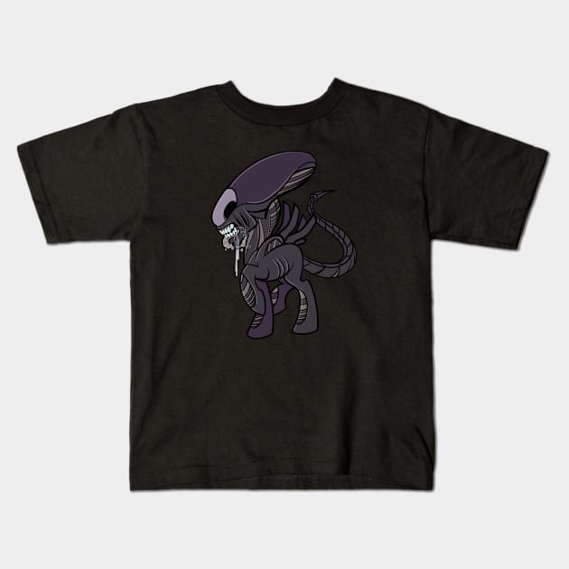 My Little Xenomorph Kids T-Shirt by StudioPM71